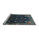 Sideview of Machine Washable Persian Light Blue Traditional Rug, wshtr4336lblu