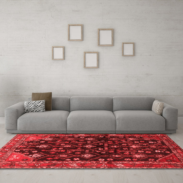 Traditional Red Washable Rugs