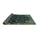 Sideview of Persian Turquoise Traditional Rug, tr4336turq