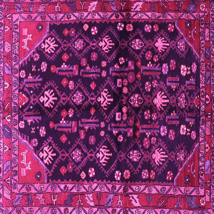 Square Persian Pink Traditional Rug, tr4336pnk