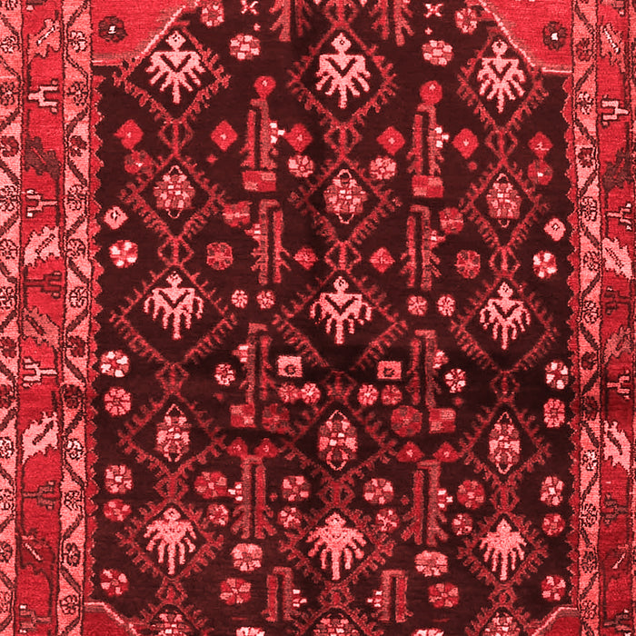 Machine Washable Persian Red Traditional Rug, wshtr4336red