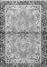 Serging Thickness of Machine Washable Persian Gray Traditional Rug, wshtr4337gry