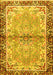 Machine Washable Persian Yellow Traditional Rug, wshtr4337yw