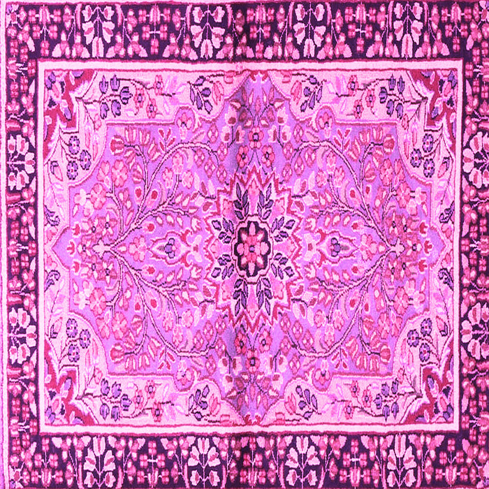 Square Persian Pink Traditional Rug, tr4337pnk