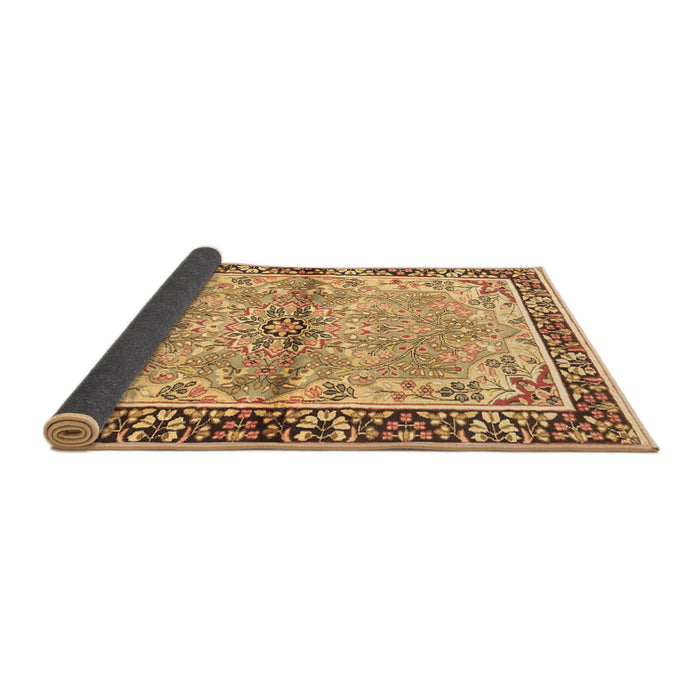 Sideview of Persian Brown Traditional Rug, tr4337brn