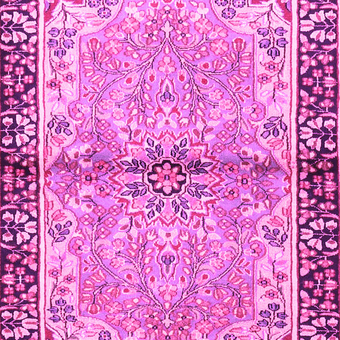 Machine Washable Persian Pink Traditional Rug, wshtr4337pnk