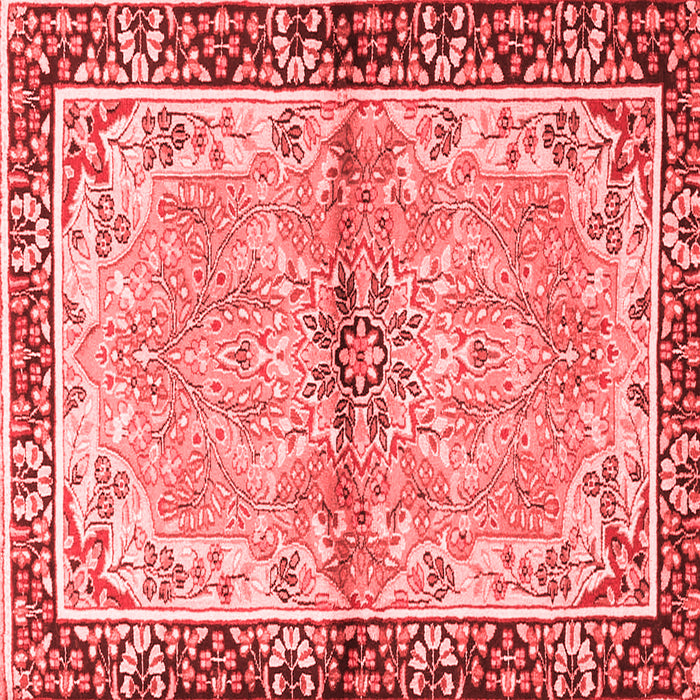 Machine Washable Persian Red Traditional Rug, wshtr4337red