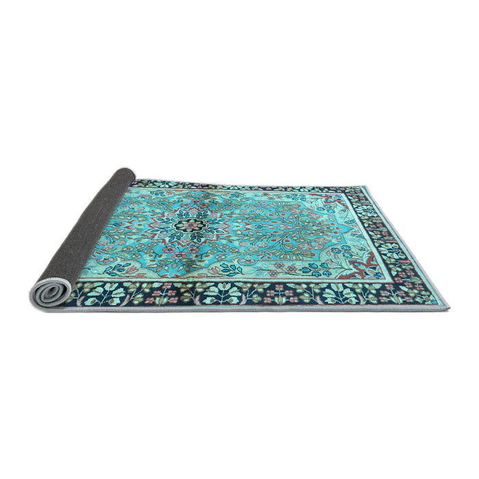 Sideview of Persian Light Blue Traditional Rug, tr4337lblu