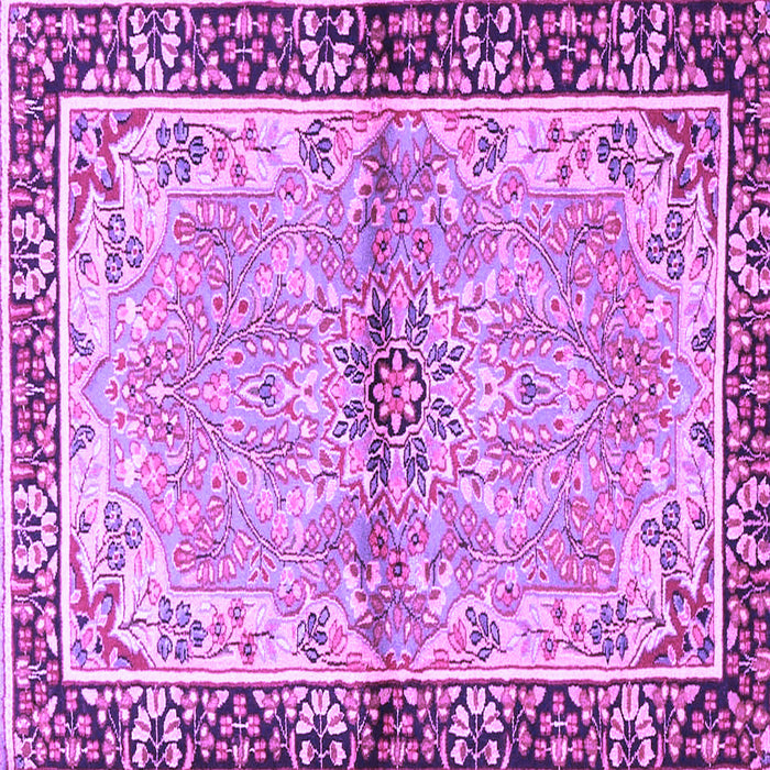 Square Persian Purple Traditional Rug, tr4337pur