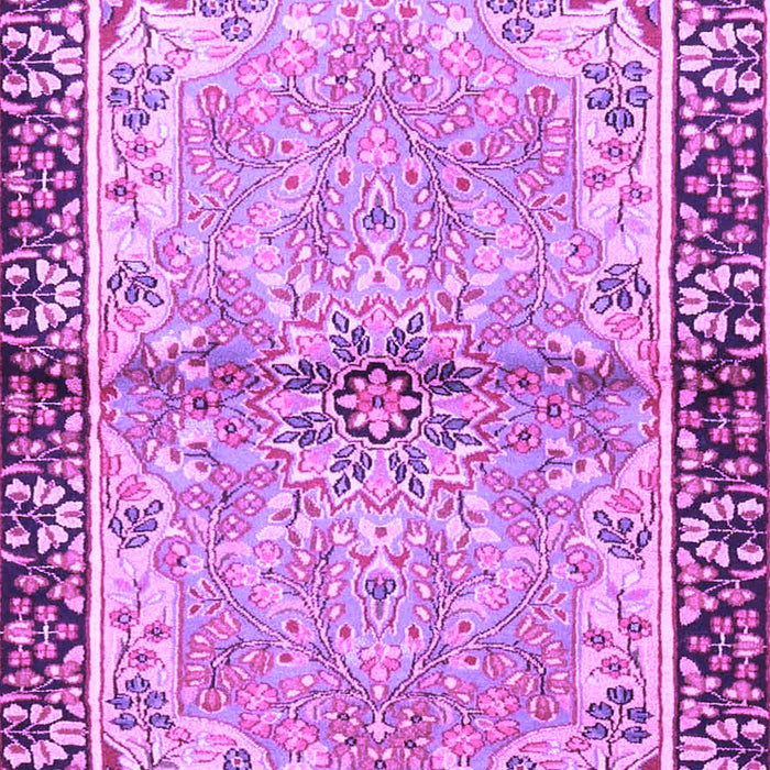 Machine Washable Persian Purple Traditional Area Rugs, wshtr4337pur