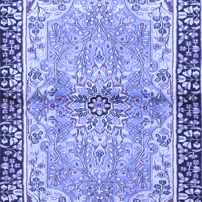 Machine Washable Persian Blue Traditional Rug, wshtr4337blu