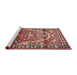 Sideview of Machine Washable Traditional Camel Brown Rug, wshtr4338