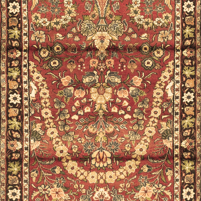Machine Washable Persian Brown Traditional Rug, wshtr4338brn