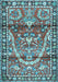 Machine Washable Persian Light Blue Traditional Rug, wshtr4338lblu