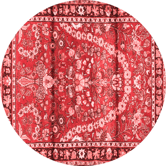 Machine Washable Persian Red Traditional Rug, wshtr4338red