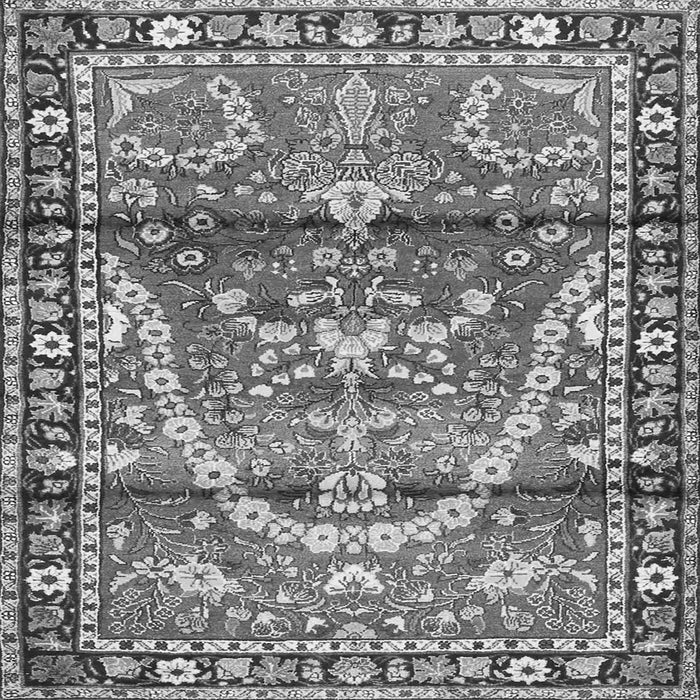 Serging Thickness of Persian Gray Traditional Rug, tr4338gry