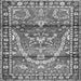 Serging Thickness of Persian Gray Traditional Rug, tr4338gry