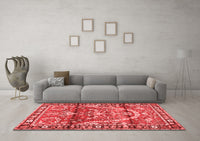 Machine Washable Persian Red Traditional Rug, wshtr4338red