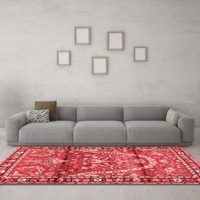 Traditional Red Washable Rugs