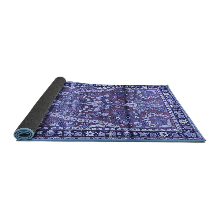 Sideview of Persian Blue Traditional Rug, tr4338blu