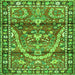 Serging Thickness of Persian Green Traditional Rug, tr4338grn
