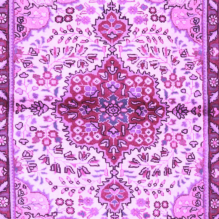 Machine Washable Persian Purple Traditional Area Rugs, wshtr4339pur