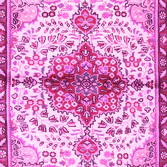 Machine Washable Persian Pink Traditional Rug, wshtr4339pnk