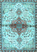 Machine Washable Persian Light Blue Traditional Rug, wshtr4339lblu