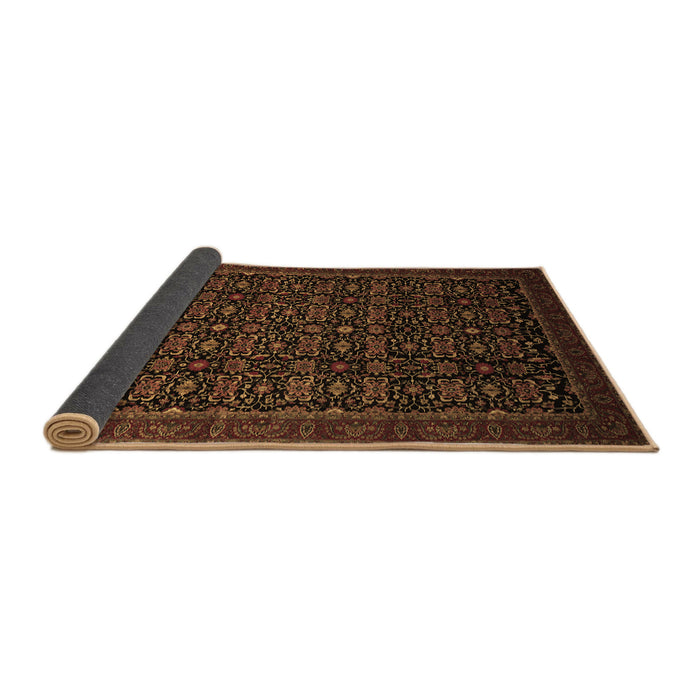 Sideview of Persian Brown Traditional Rug, tr433brn