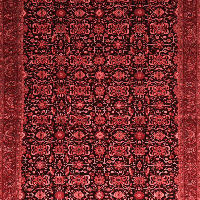 Machine Washable Persian Red Traditional Rug, wshtr433red
