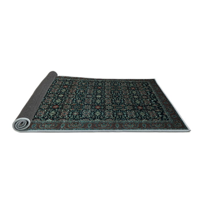 Sideview of Persian Light Blue Traditional Rug, tr433lblu