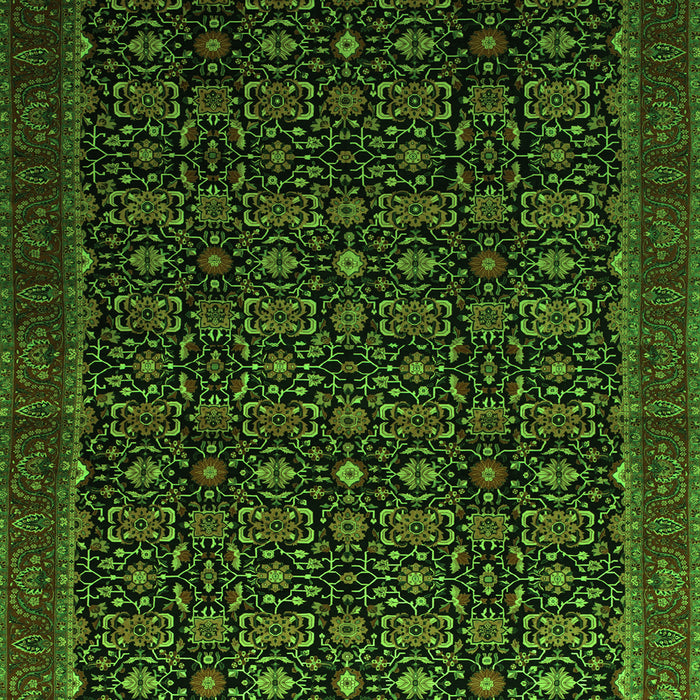 Persian Green Traditional Rug, tr433grn
