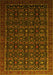 Machine Washable Persian Yellow Traditional Rug, wshtr433yw