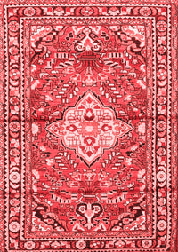 Medallion Red Traditional Rug, tr4340red