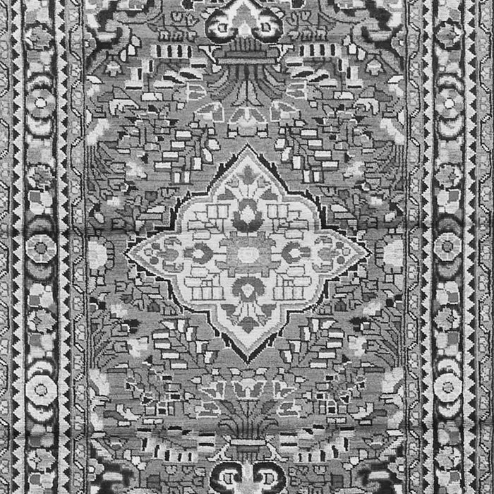 Medallion Gray Traditional Rug, tr4340gry
