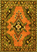 Medallion Yellow Traditional Rug, tr4341yw