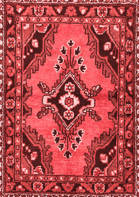 Medallion Red Traditional Rug, tr4341red