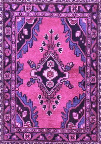 Medallion Purple Traditional Rug, tr4341pur