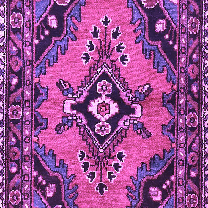 Medallion Purple Traditional Rug, tr4341pur