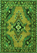 Medallion Green Traditional Rug, tr4341grn