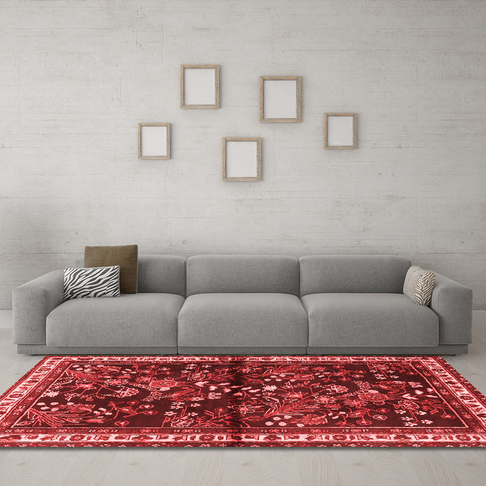 Traditional Red Washable Rugs
