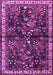 Machine Washable Persian Purple Traditional Area Rugs, wshtr4342pur