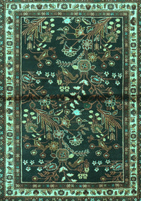 Persian Turquoise Traditional Rug, tr4342turq