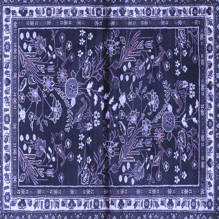 Square Persian Blue Traditional Rug, tr4342blu