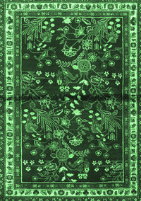 Persian Emerald Green Traditional Rug, tr4342emgrn
