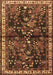 Machine Washable Persian Brown Traditional Rug, wshtr4342brn