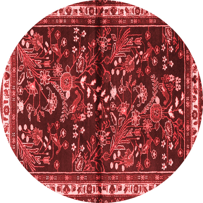Machine Washable Persian Red Traditional Rug, wshtr4342red