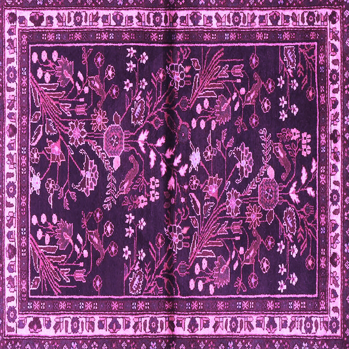 Square Persian Purple Traditional Rug, tr4342pur