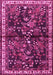 Machine Washable Persian Pink Traditional Rug, wshtr4342pnk