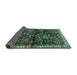Sideview of Persian Turquoise Traditional Rug, tr4342turq